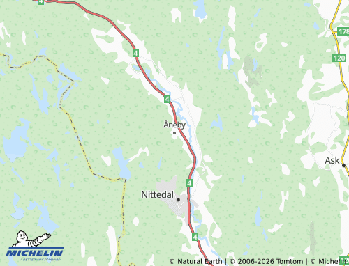 MICHELIN-Landkarte Åneby - ViaMichelin
