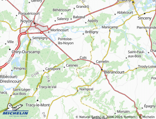 Carte MICHELIN Cuts - ViaMichelin