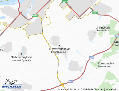 MICHELIN-Landkarte Novotroitskoye - ViaMichelin