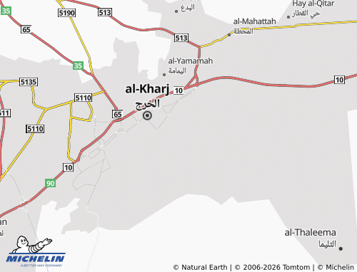 Carte MICHELIN al-Zahir - ViaMichelin