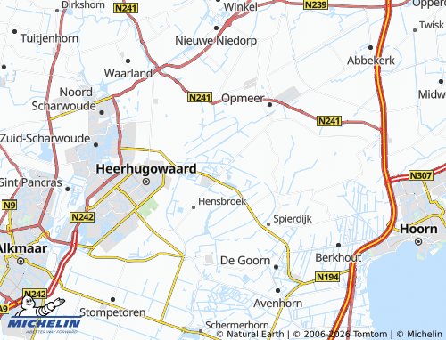 MICHELIN Obdam map - ViaMichelin