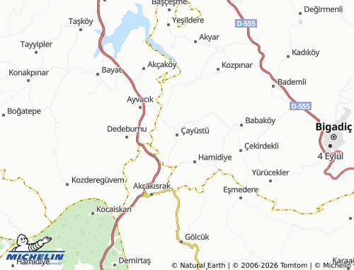 Mappa MICHELIN Çayüstü - ViaMichelin