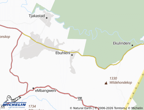 Mappa MICHELIN Ebuhleni - ViaMichelin