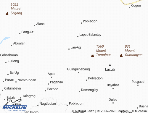 MICHELIN Bacag map - ViaMichelin