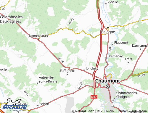 Carte MICHELIN Sarcicourt - ViaMichelin