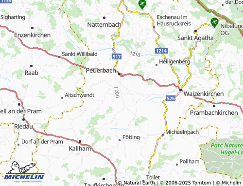 Carte MICHELIN Bruck an der Aschach - ViaMichelin