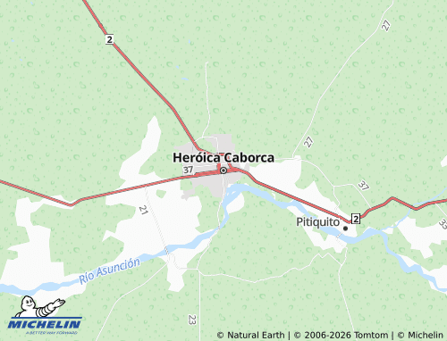 Kaart MICHELIN Heróica Caborca - ViaMichelin