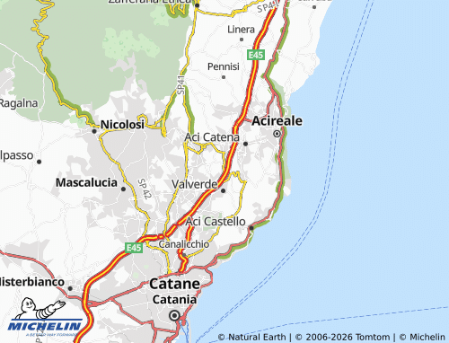 MICHELIN Maugeri map - ViaMichelin
