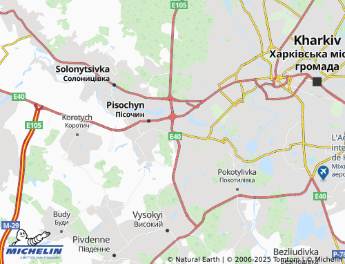 MICHELIN Zhovtnevyi map - ViaMichelin