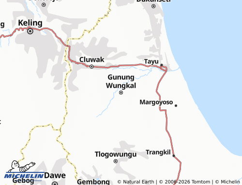 Carte MICHELIN Gunung Wungkal - ViaMichelin