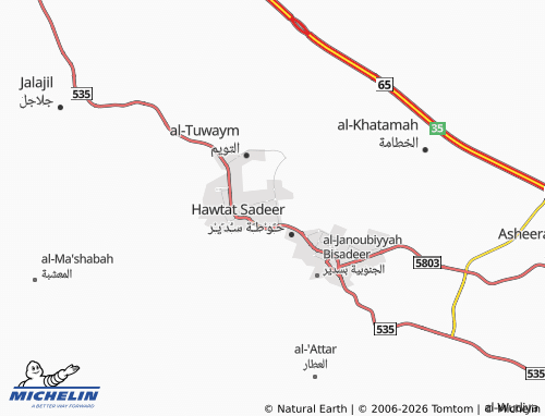 MICHELIN-Landkarte al-Yamamah - ViaMichelin