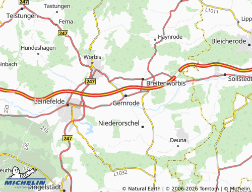 Mapa MICHELIN Gernrode - ViaMichelin
