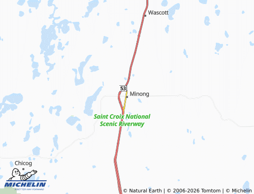 Kaart MICHELIN Minong - ViaMichelin