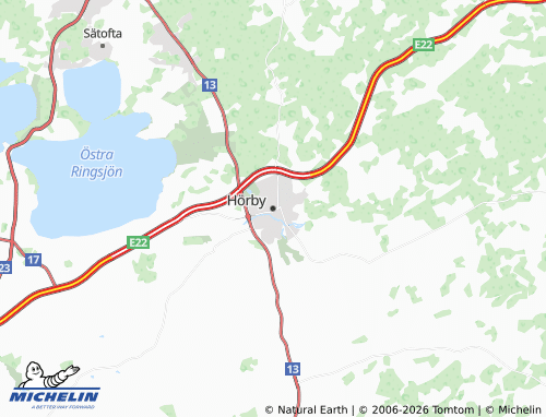 Mapa MICHELIN Hörby - ViaMichelin