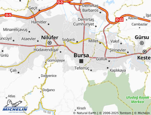 MICHELIN Muradiye map - ViaMichelin