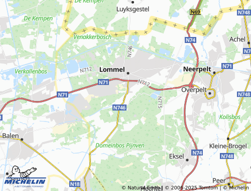 MICHELIN-Landkarte Kattenbos - ViaMichelin