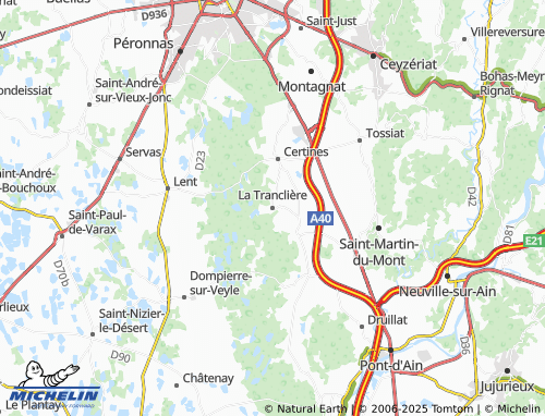 Carte MICHELIN La Tranclière - ViaMichelin