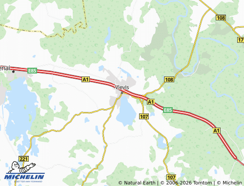 Mappa MICHELIN Vievis - ViaMichelin