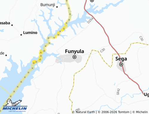 MICHELIN Funyula map - ViaMichelin
