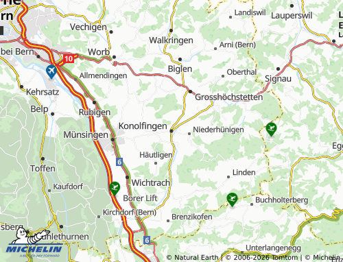 MICHELIN Konolfingen map - ViaMichelin