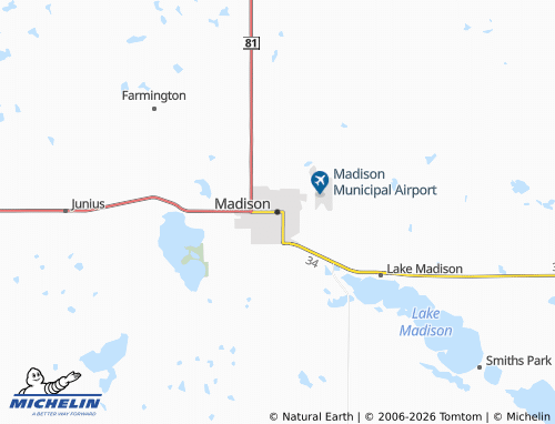 Carte MICHELIN Madison - ViaMichelin