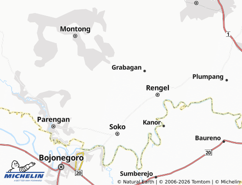Mapa MICHELIN Gununganyar - ViaMichelin