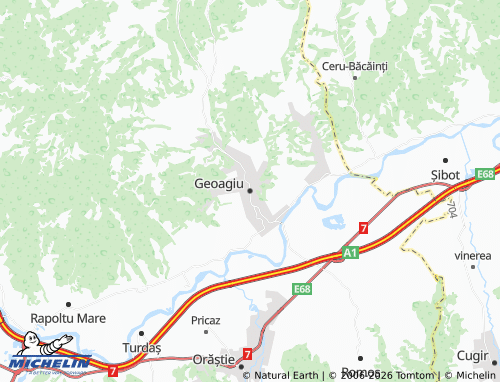 Mappa MICHELIN Geoagiu - ViaMichelin