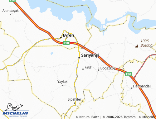 MICHELIN Özal map - ViaMichelin