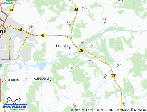 MICHELIN Kaagvere map - ViaMichelin