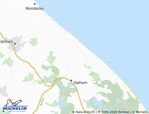 Carte MICHELIN Happisburgh Common - ViaMichelin