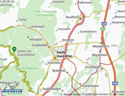 Mapa MICHELIN Issenheim - ViaMichelin