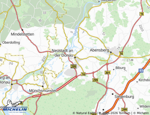 MICHELIN Neustadt an der Donau map - ViaMichelin