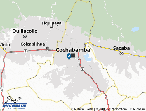 MICHELIN Cochabamba map - ViaMichelin