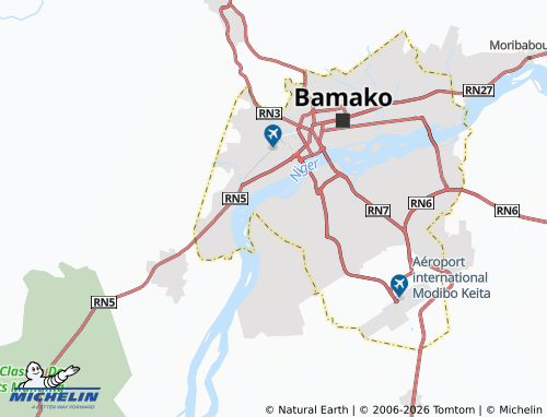 MICHELIN Baco Djicoroni map - ViaMichelin
