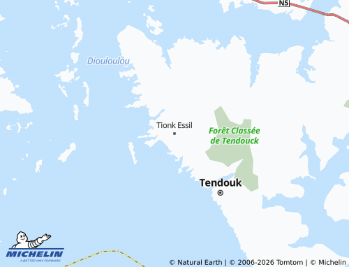 Mapa MICHELIN Tionk Essil - ViaMichelin