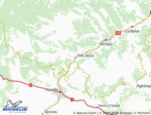 MICHELIN Fildu de Jos map - ViaMichelin