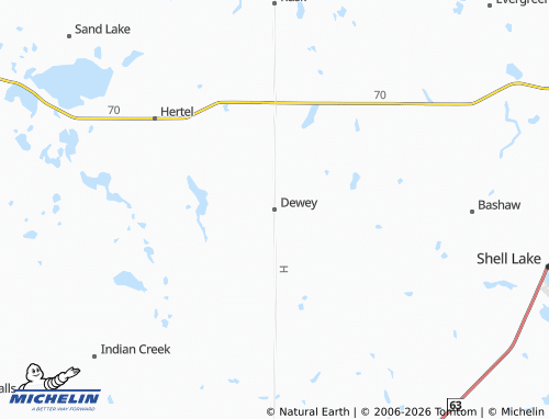 Mapa MICHELIN Dewey - ViaMichelin
