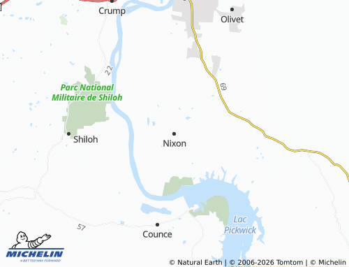 Mapa MICHELIN Nixon - ViaMichelin