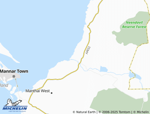 MICHELIN Vidathaltheevu North map - ViaMichelin