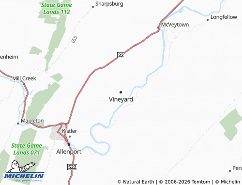 Carte MICHELIN Vineyard - ViaMichelin