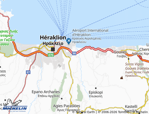 MICHELIN Prassas map - ViaMichelin