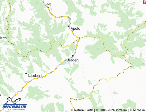 MICHELIN Brădeni map - ViaMichelin