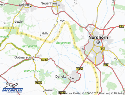 Carte MICHELIN Lattrop-Breklenkamp - ViaMichelin