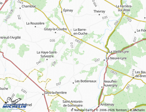 Mapa MICHELIN Marnières - ViaMichelin