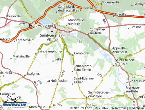 Carte MICHELIN Campigny - ViaMichelin