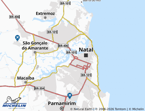 Mappa MICHELIN Nordeste - ViaMichelin
