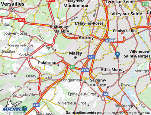 MICHELIN Massy map - ViaMichelin
