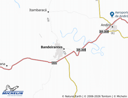 Mapa MICHELIN Bandeirantes - ViaMichelin