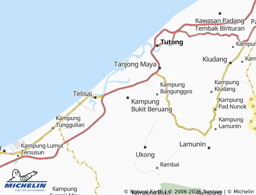 Mapa MICHELIN Kampung Bukit Beruang - ViaMichelin