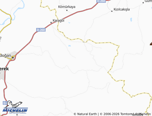 Carte MICHELIN Köseli - ViaMichelin